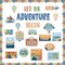 Let the Adventure Begin Bulletin Board Set - Travel Themed Motivational Classroom Decor - World Map & Globe Cutouts for Teachers, Back to School Adventure Wall Decor & Library Displays